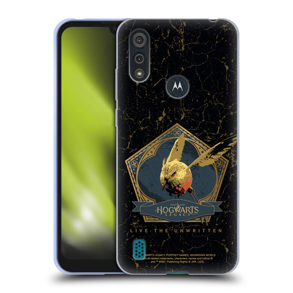 Hogwarts Legacy Graphics Golden Snidget Soft Gel Case for Motorola Moto E6s (2020)