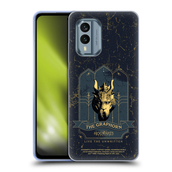 Hogwarts Legacy Graphics The Graphorn Soft Gel Case for Nokia X30