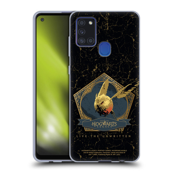 Hogwarts Legacy Graphics Golden Snidget Soft Gel Case for Samsung Galaxy A21s (2020)
