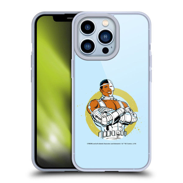 Cyborg DC Comics Fast Fashion Classic Soft Gel Case for Apple iPhone 13 Pro