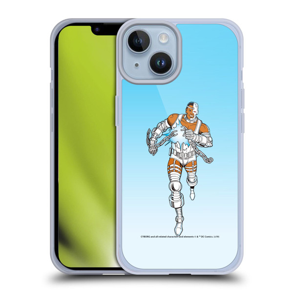 Cyborg DC Comics Fast Fashion Classic 2 Soft Gel Case for Apple iPhone 14