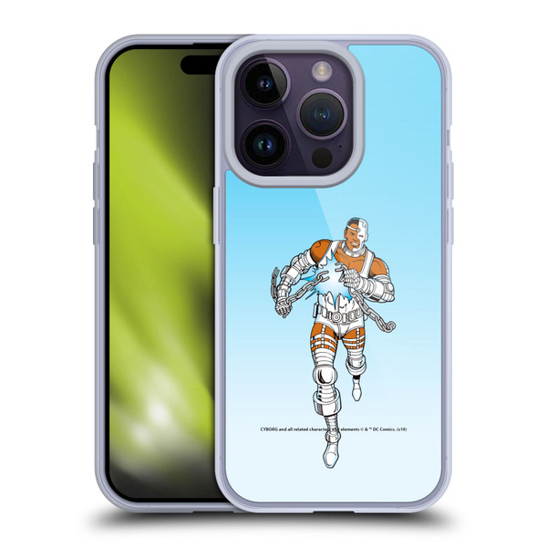 Cyborg DC Comics Fast Fashion Classic 2 Soft Gel Case for Apple iPhone 14 Pro