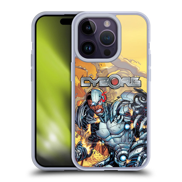 Cyborg DC Comics Fast Fashion Comic Soft Gel Case for Apple iPhone 14 Pro