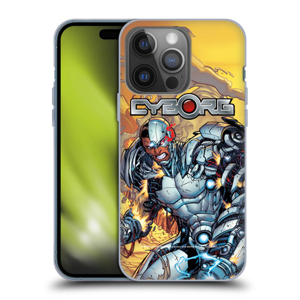 Cyborg DC Comics Fast Fashion Comic Soft Gel Case for Apple iPhone 14 Pro