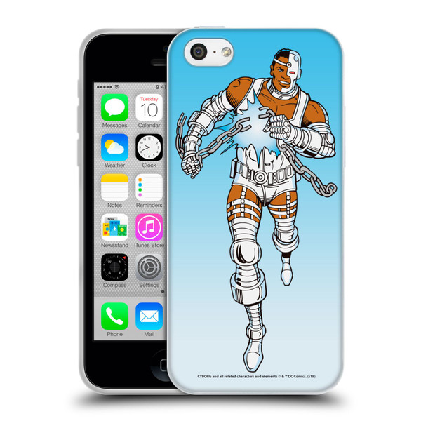 Cyborg DC Comics Fast Fashion Classic 2 Soft Gel Case for Apple iPhone 5c