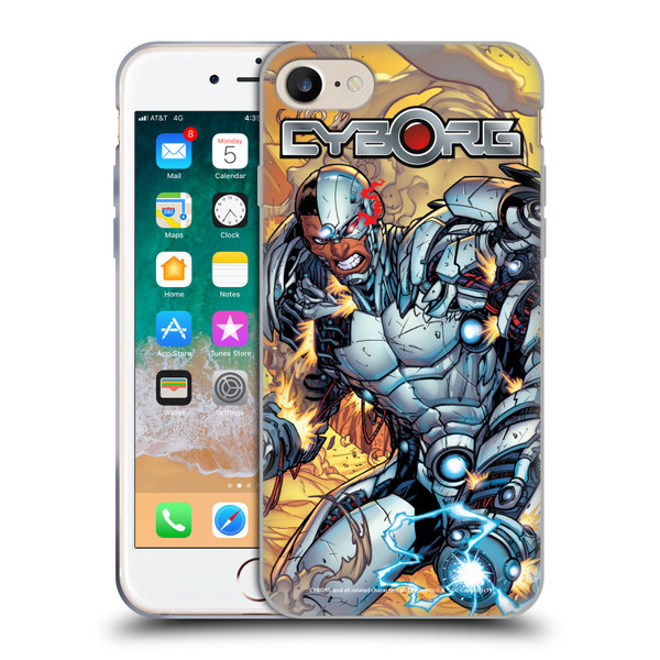 Cyborg DC Comics Fast Fashion Comic Soft Gel Case for Apple iPhone 7 / 8 / SE 2020 & 2022
