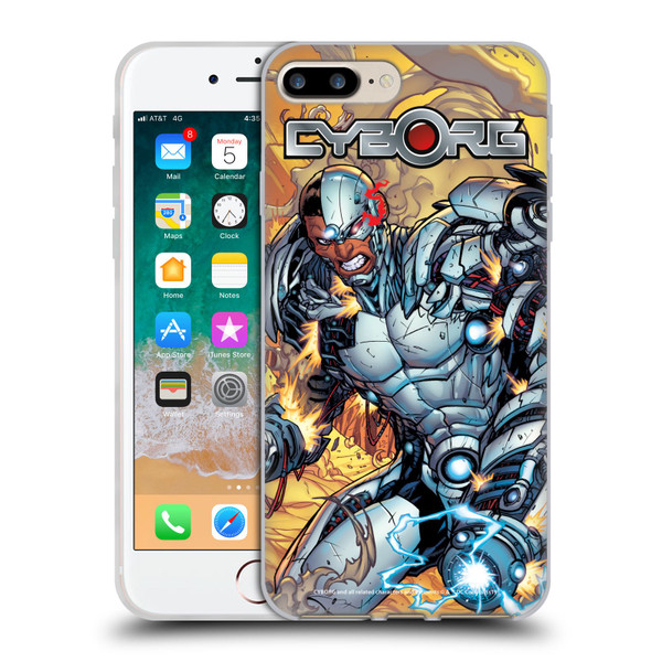 Cyborg DC Comics Fast Fashion Comic Soft Gel Case for Apple iPhone 7 Plus / iPhone 8 Plus
