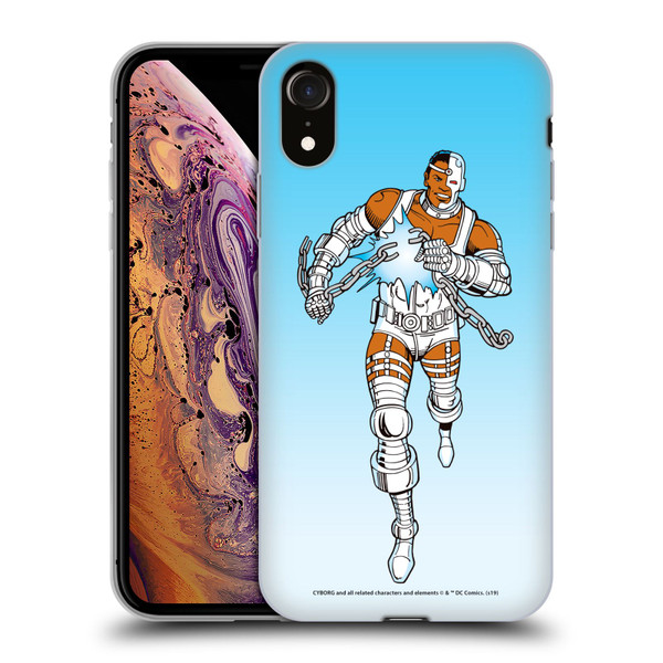 Cyborg DC Comics Fast Fashion Classic 2 Soft Gel Case for Apple iPhone XR