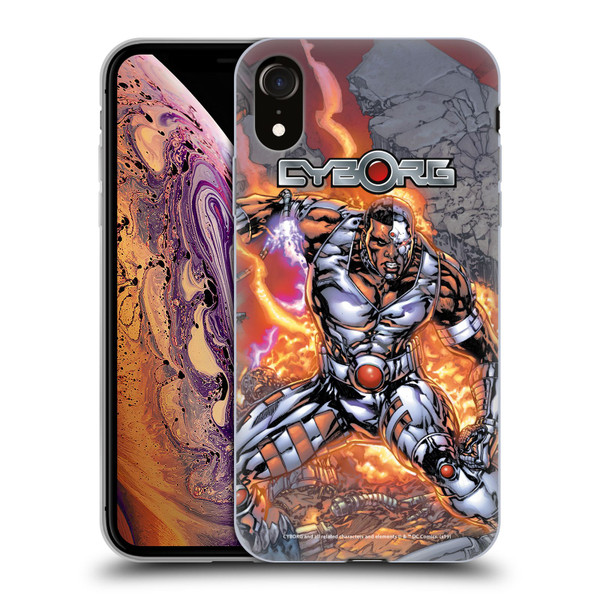 Cyborg DC Comics Fast Fashion Cover Soft Gel Case for Apple iPhone XR