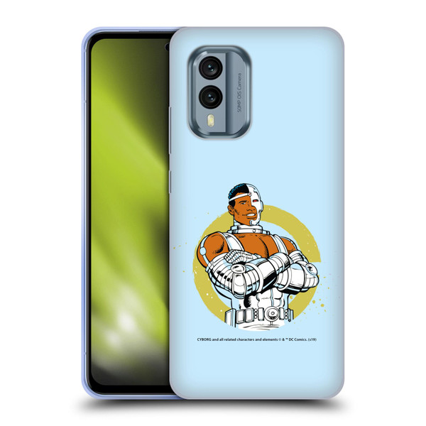 Cyborg DC Comics Fast Fashion Classic Soft Gel Case for Nokia X30