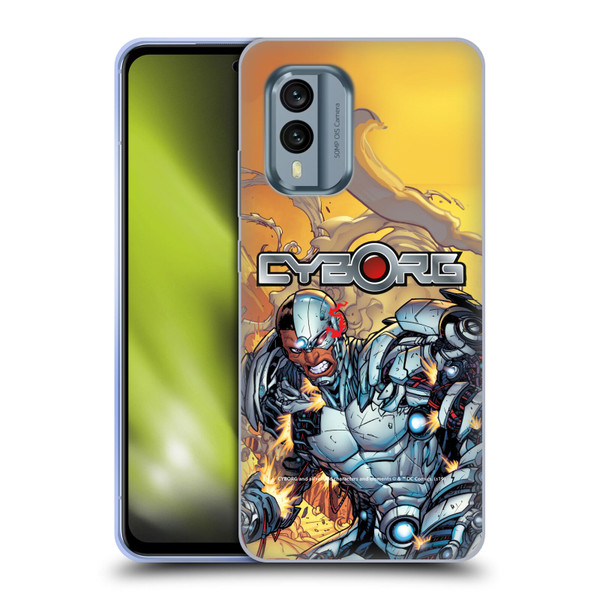 Cyborg DC Comics Fast Fashion Comic Soft Gel Case for Nokia X30