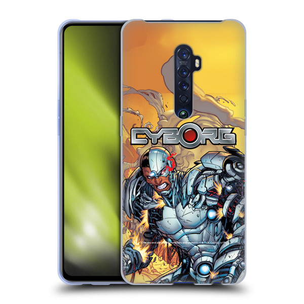 Cyborg DC Comics Fast Fashion Comic Soft Gel Case for OPPO Reno 2