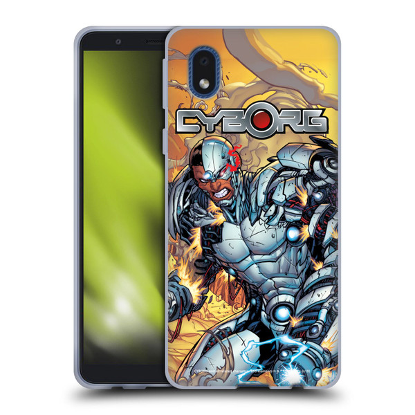 Cyborg DC Comics Fast Fashion Comic Soft Gel Case for Samsung Galaxy A01 Core (2020)