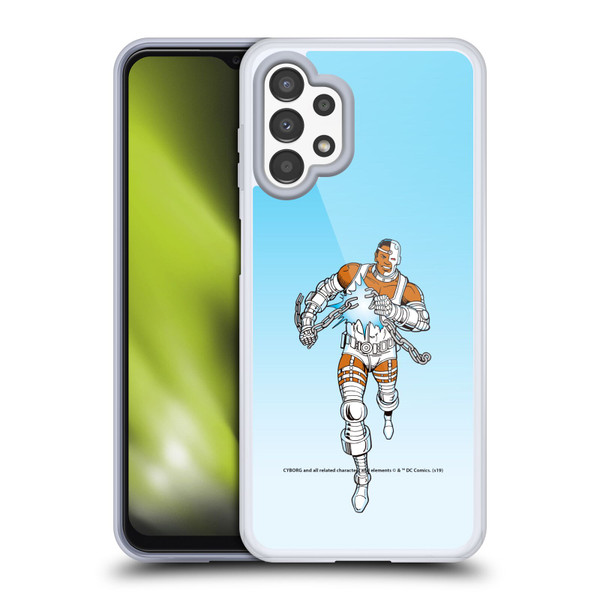 Cyborg DC Comics Fast Fashion Classic 2 Soft Gel Case for Samsung Galaxy A13 (2022)