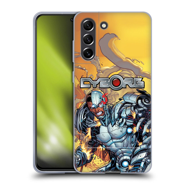 Cyborg DC Comics Fast Fashion Comic Soft Gel Case for Samsung Galaxy S21 FE 5G