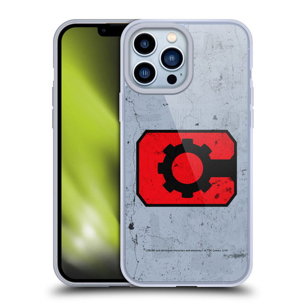 Cyborg DC Comics Logos Classic Soft Gel Case for Apple iPhone 13 Pro Max