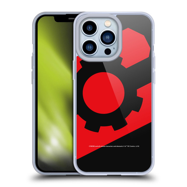 Cyborg DC Comics Logos Geometric 2 Soft Gel Case for Apple iPhone 13 Pro