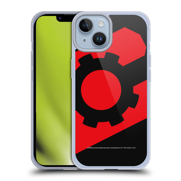 Cyborg DC Comics Logos Geometric 2 Soft Gel Case for Apple iPhone 14