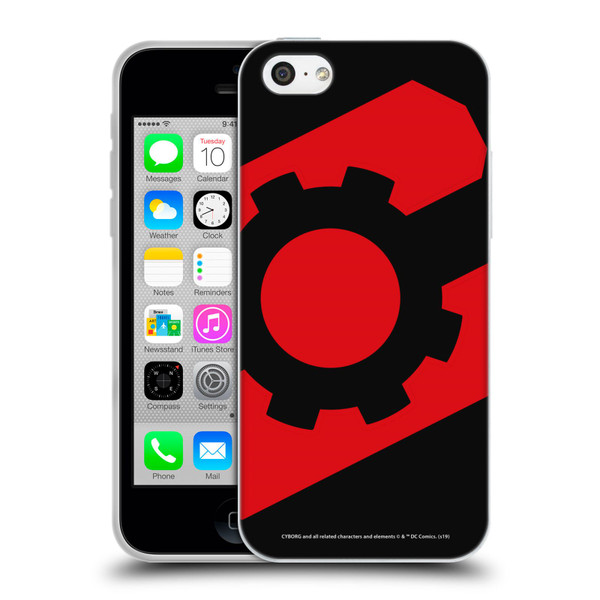 Cyborg DC Comics Logos Geometric 2 Soft Gel Case for Apple iPhone 5c