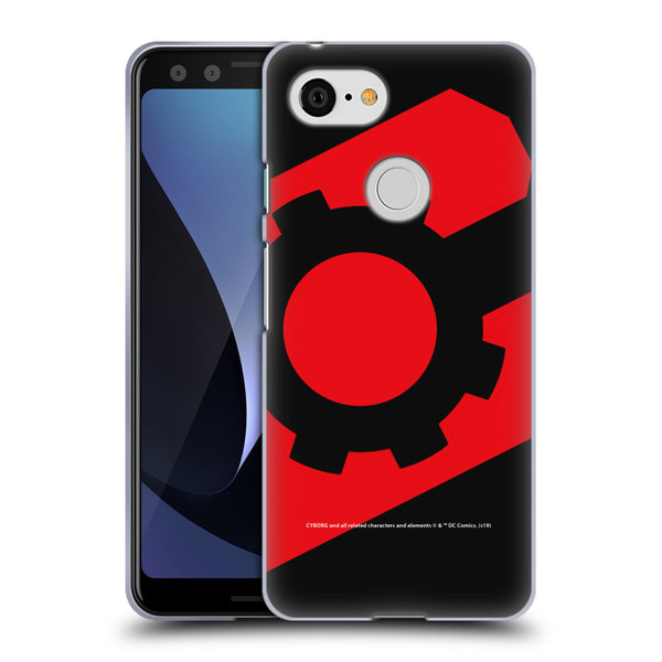 Cyborg DC Comics Logos Geometric 2 Soft Gel Case for Google Pixel 3