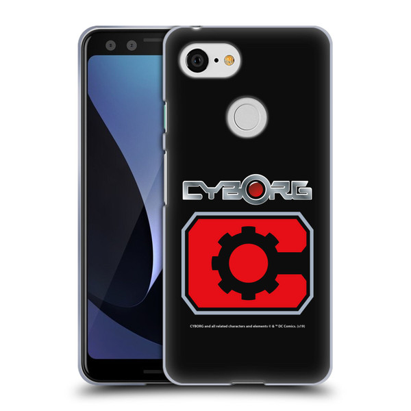Cyborg DC Comics Logos Retro Soft Gel Case for Google Pixel 3