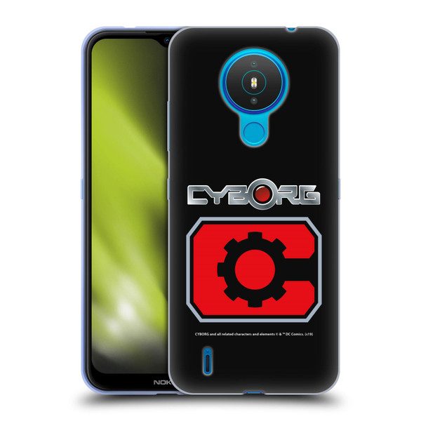 Cyborg DC Comics Logos Retro Soft Gel Case for Nokia 1.4