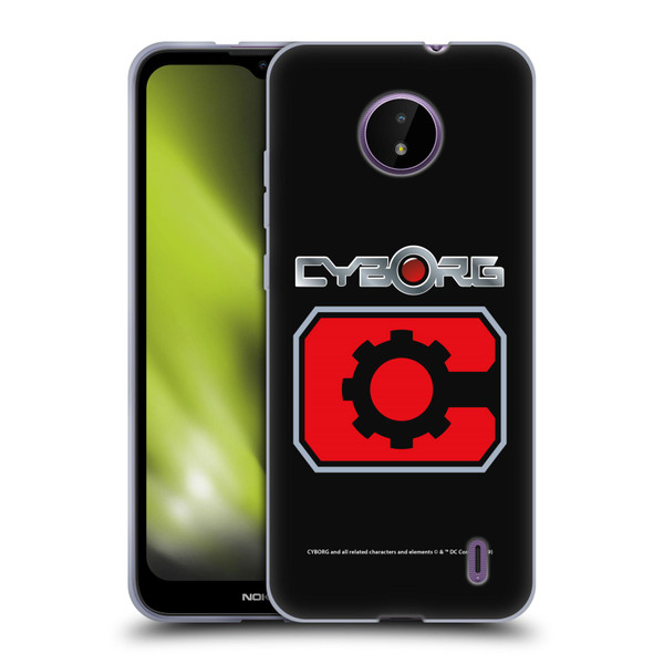 Cyborg DC Comics Logos Retro Soft Gel Case for Nokia C10 / C20