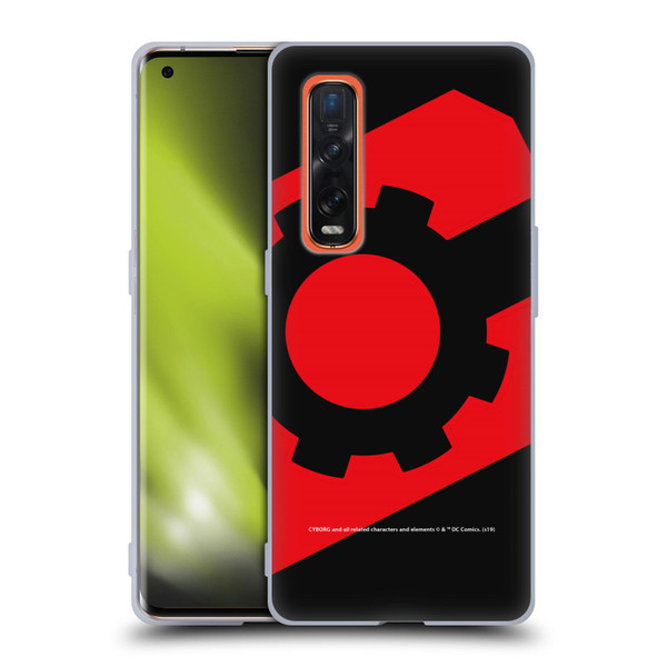 Cyborg DC Comics Logos Geometric 2 Soft Gel Case for OPPO Find X2 Pro 5G