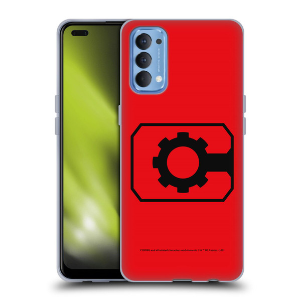 Cyborg DC Comics Logos Geometric Soft Gel Case for OPPO Reno 4 5G