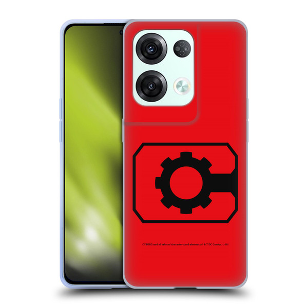Cyborg DC Comics Logos Geometric Soft Gel Case for OPPO Reno8 Pro