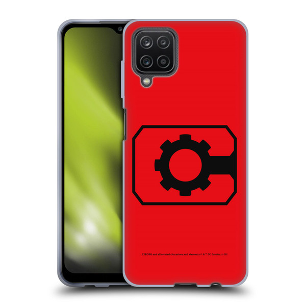 Cyborg DC Comics Logos Geometric Soft Gel Case for Samsung Galaxy A12 (2020)