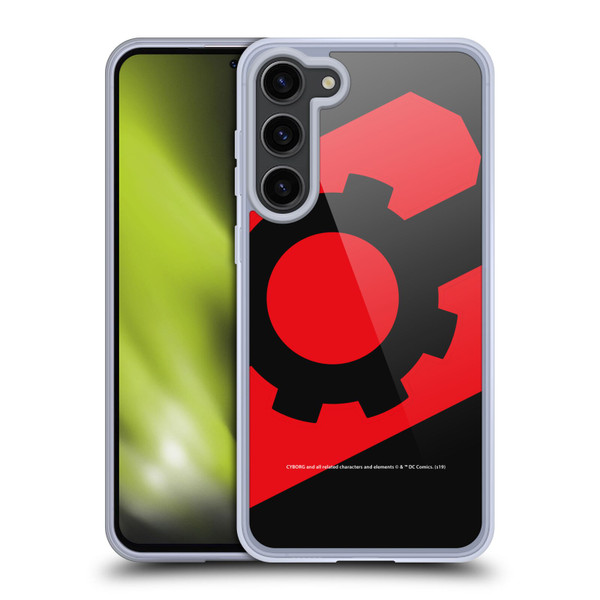 Cyborg DC Comics Logos Geometric 2 Soft Gel Case for Samsung Galaxy S23+ 5G
