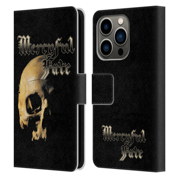 Mercyful Fate Black Metal Skull Leather Book Wallet Case Cover For Apple iPhone 14 Pro