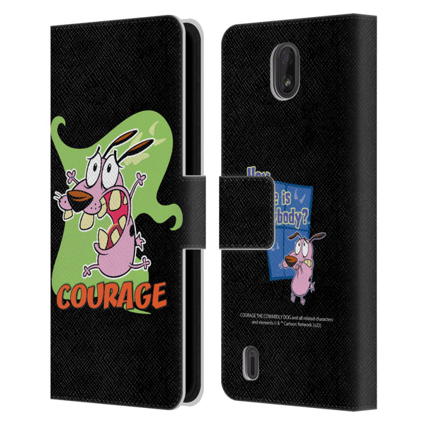 Courage The Cowardly Dog Graphics Character Art Leather Book Wallet Case Cover For Nokia C01 Plus/C1 2nd Edition
