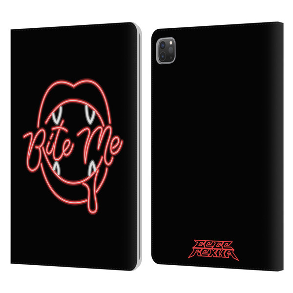 Bebe Rexha Key Art Neon Bite Me Leather Book Wallet Case Cover For Apple iPad Pro 11 2020 / 2021 / 2022