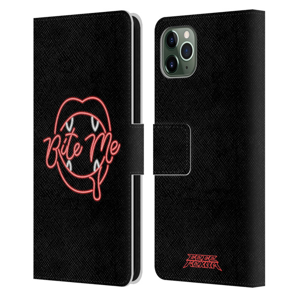 Bebe Rexha Key Art Neon Bite Me Leather Book Wallet Case Cover For Apple iPhone 11 Pro Max