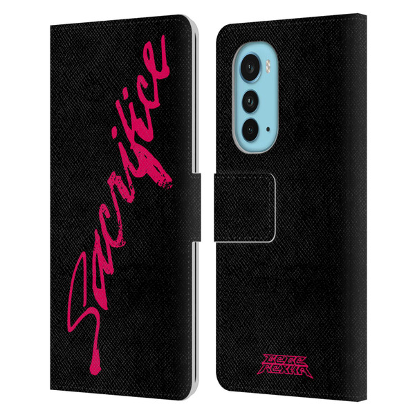 Bebe Rexha Key Art Sacrifice Leather Book Wallet Case Cover For Motorola Edge (2022)