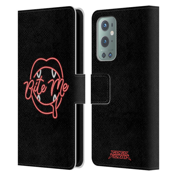Bebe Rexha Key Art Neon Bite Me Leather Book Wallet Case Cover For OnePlus 9