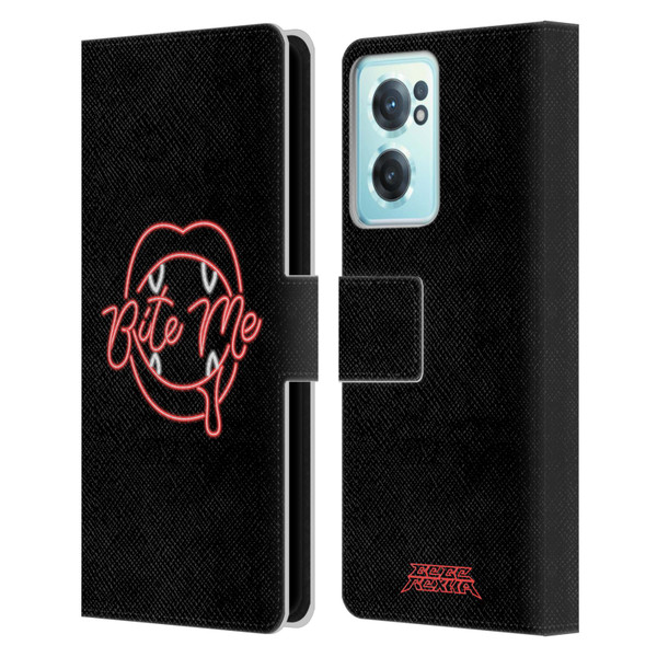 Bebe Rexha Key Art Neon Bite Me Leather Book Wallet Case Cover For OnePlus Nord CE 2 5G