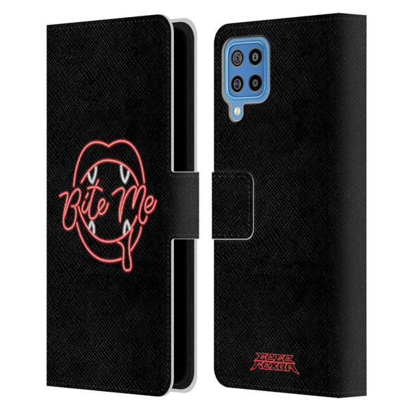 Bebe Rexha Key Art Neon Bite Me Leather Book Wallet Case Cover For Samsung Galaxy F22 (2021)