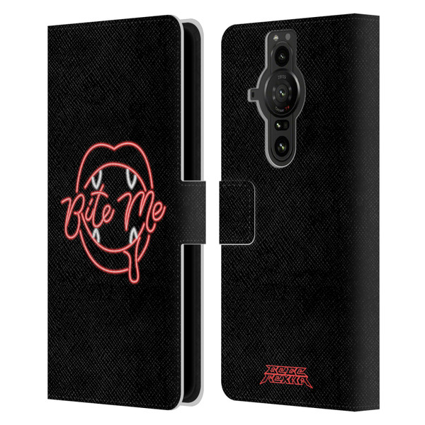 Bebe Rexha Key Art Neon Bite Me Leather Book Wallet Case Cover For Sony Xperia Pro-I