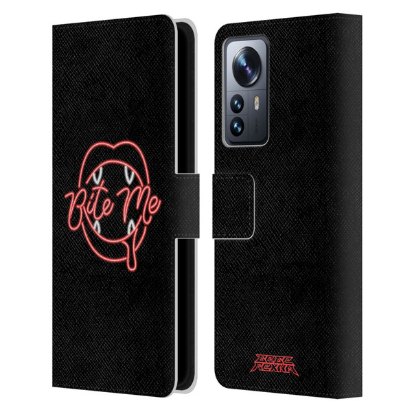Bebe Rexha Key Art Neon Bite Me Leather Book Wallet Case Cover For Xiaomi 12 Pro