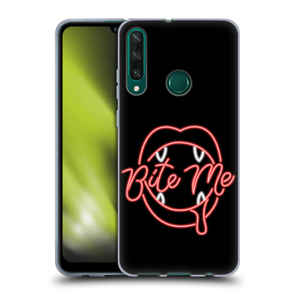 Bebe Rexha Key Art Neon Bite Me Soft Gel Case for Huawei Y6p