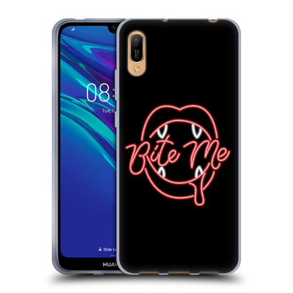 Bebe Rexha Key Art Neon Bite Me Soft Gel Case for Huawei Y6 Pro (2019)
