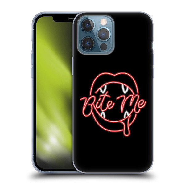 Bebe Rexha Key Art Neon Bite Me Soft Gel Case for Apple iPhone 13 Pro Max