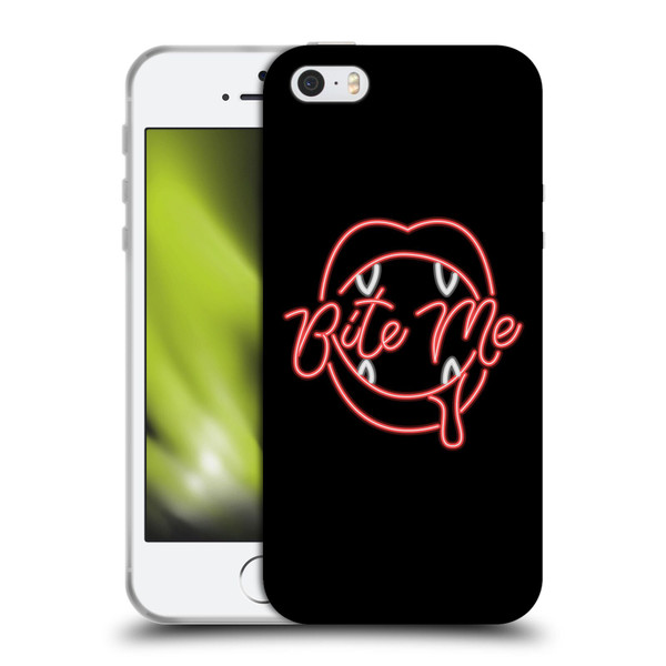 Bebe Rexha Key Art Neon Bite Me Soft Gel Case for Apple iPhone 5 / 5s / iPhone SE 2016