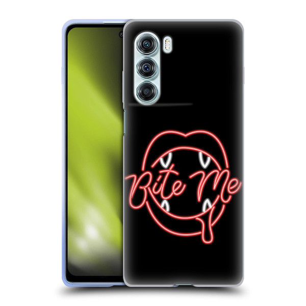 Bebe Rexha Key Art Neon Bite Me Soft Gel Case for Motorola Edge S30 / Moto G200 5G