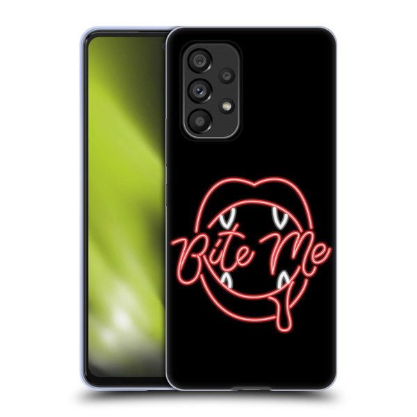 Bebe Rexha Key Art Neon Bite Me Soft Gel Case for Samsung Galaxy A53 5G (2022)