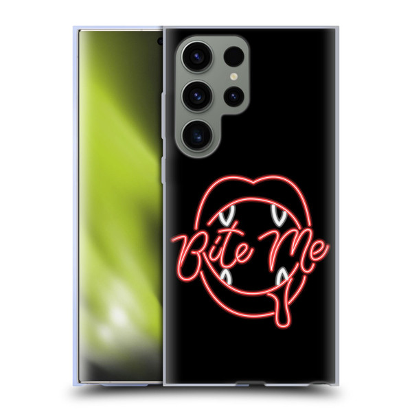 Bebe Rexha Key Art Neon Bite Me Soft Gel Case for Samsung Galaxy S23 Ultra 5G