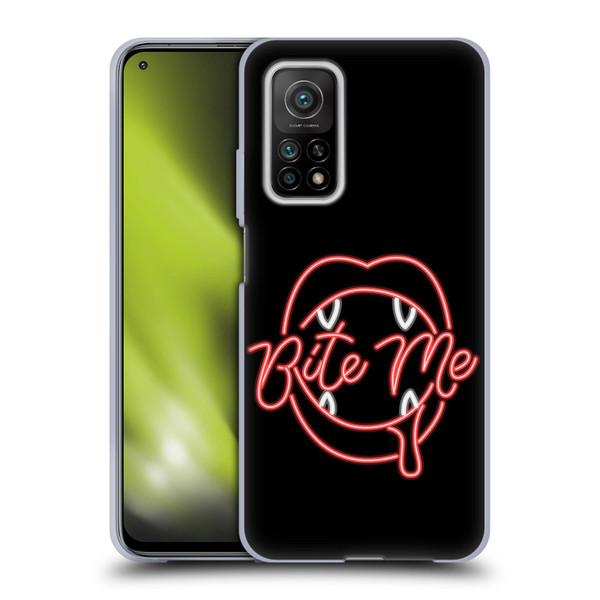 Bebe Rexha Key Art Neon Bite Me Soft Gel Case for Xiaomi Mi 10T 5G